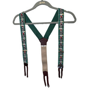 TORINO Suspenders Refere Leather Tabs Adjustable Clips Made USA